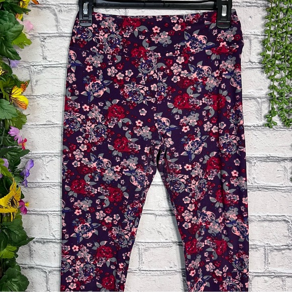 🌼3/$30🌼Lularoe Floral Printed One Size Leggings - Picture 10 of 14
